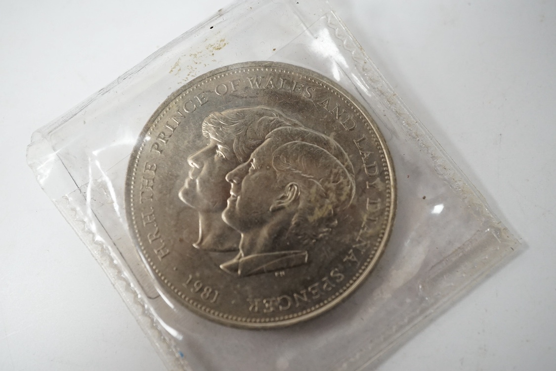 A Service Medal of the Order of St John’s with two clasps, together with a United Kingdom brilliant uncirculated coin collection 2008, plus a few other items. Condition - fair.